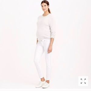 JCrew Maternity Stretch White Jeans